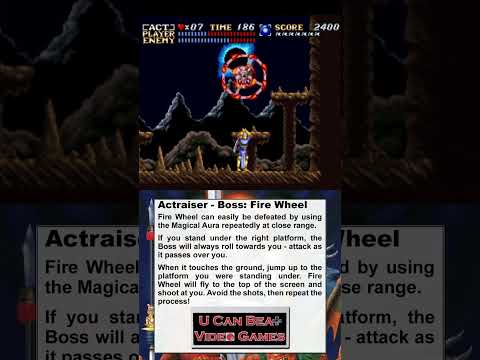 U Can Beat Video Games – Actraiser – Boss: Fire Wheel – Video Gamers Oasis