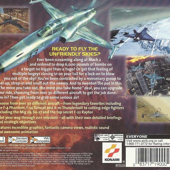 9-AIRFORCE DELTA - Sega Dreamcast-NA-BACK