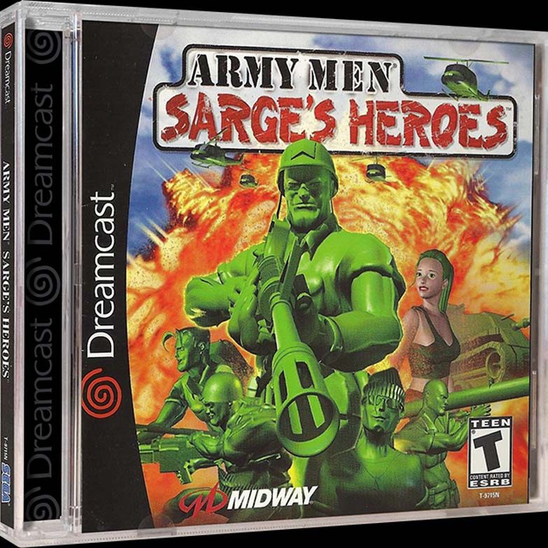 2-Army Men Sarge's Heroes - Sega Dreamcast-NA-FRONT-3D